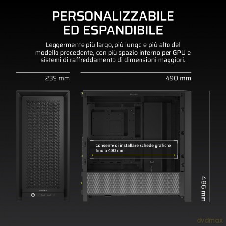 Frame 4000d Mid-Tower, Black