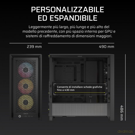 Frame 4000d Rs Argb Mid-Tower Black