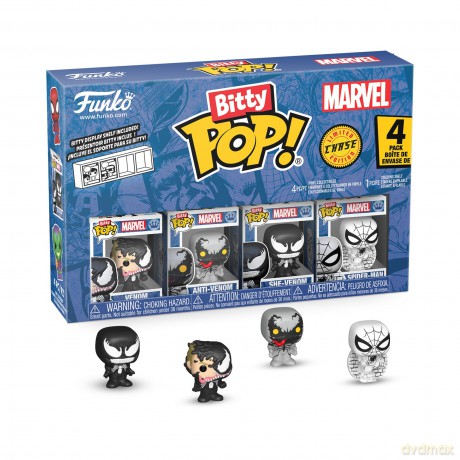 Funko Bitty Pop 4 Pack Marvel Spider-Man Venom