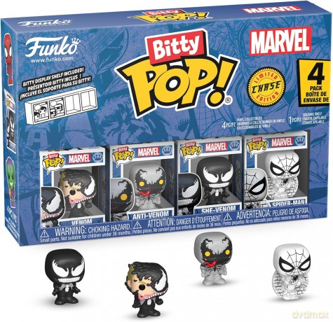Funko Bitty Pop 4 Pack Marvel Spider-Man Venom