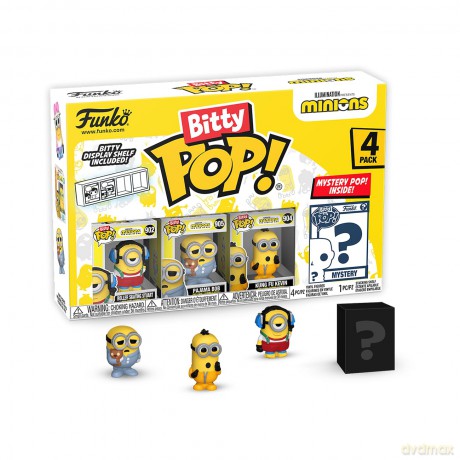 FUNKO BITTY POP 4 Pack Minions Roller Skating Stuart