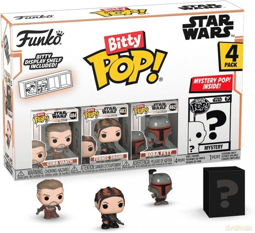 FUNKO BITTY POP 4 Pack Star Wars The Mandalorian Marshal