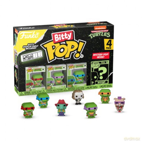 FUNKO BITTY POP 4 Pack TMNT Turtles 8-Bit