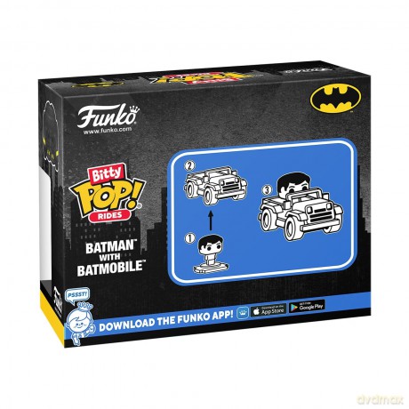 FUNKO BITTY POP Ride Batman w/Batmobile