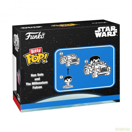 FUNKO BITTY POP Ride Star Wars Han Solo and Millenium Falcon