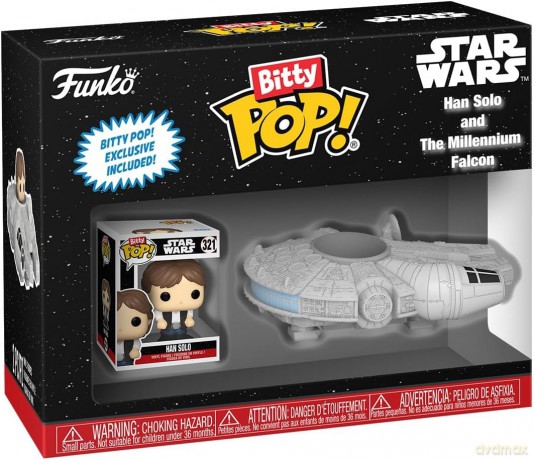 FUNKO BITTY POP Ride Star Wars Han Solo and Millenium Falcon