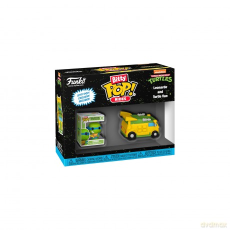 FUNKO BITTY POP Ride TMNT Turtles Leonardo and Turtle Van