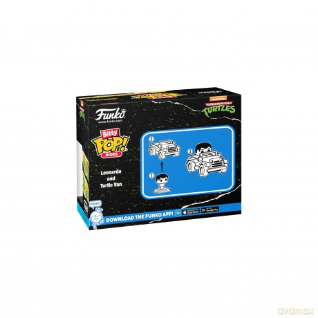 FUNKO BITTY POP Ride TMNT Turtles Leonardo and Turtle Van