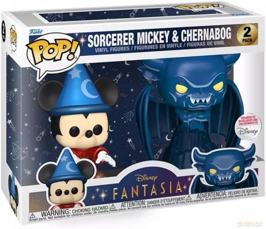 Funko Disney Fantasia Sorcerer Mickey Chernabog 2 Pack