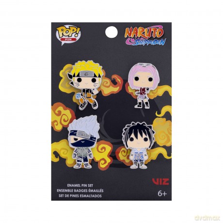 FUNKO PIN MINI Naruto Team 7 Set 4pz