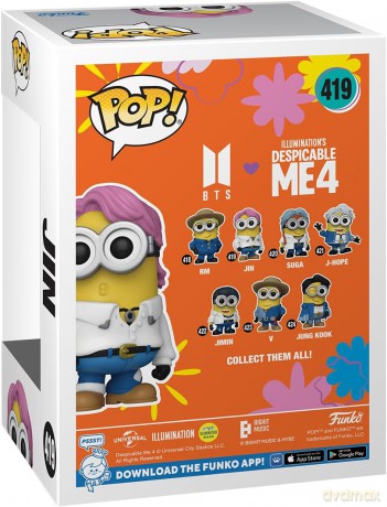 FUNKO POP Cattivissimo Me 4 x BTS Minion Jin 419