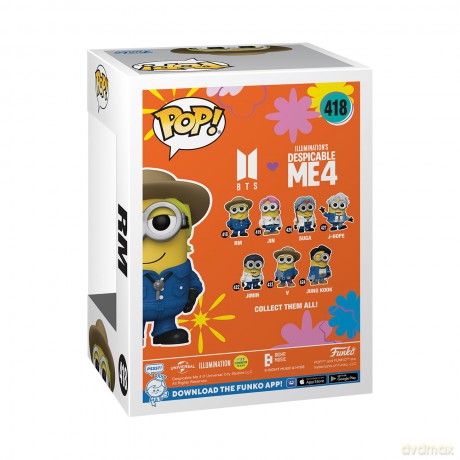 FUNKO POP Cattivissimo Me 4 x BTS Minion RM 418