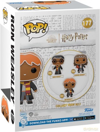 FUNKO POP Holiday Harry Potter Gingerbread Ron Weasley 177
