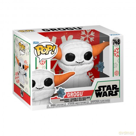 FUNKO POP Holiday Star Wars The Mandalorian Grogu (Snow) 748