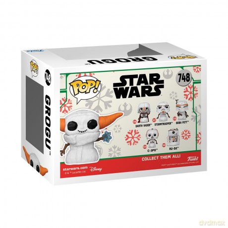 FUNKO POP Holiday Star Wars The Mandalorian Grogu (Snow) 748
