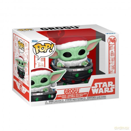 FUNKO POP Holiday Star Wars The Mandalorian Grogu w/Pram 746