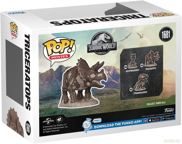 FUNKO POP Jurassic World Fossil Triceratops 1681