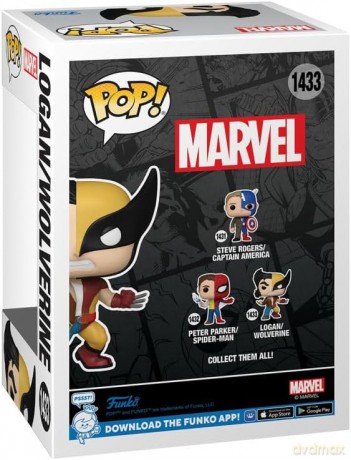 FUNKO POP Marvel Split Logan/Wolverine 1433