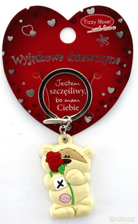 Breloczek Walentynki PVC Fizzy Moon - Wyjątkowa dziewczyna [GADŻET]