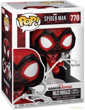 FUNKO POP Spider-Man Miles Morales (Crimson Cowl Suit) 770