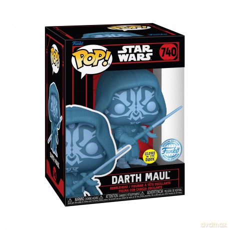 FUNKO POP Star Wars Darkside Darth Maul Holo GLOW 740