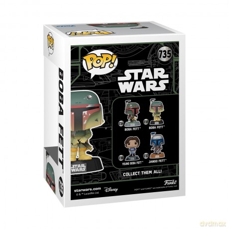 FUNKO POP Star Wars Fett Legacy Boba Fett GLOW 735