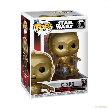 FUNKO POP Star Wars Jedi 40th C-3P0 Bobble 609