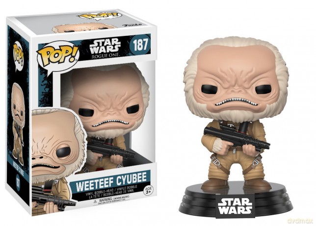 FUNKO POP Star Wars Rogue One Weeteef Cyubee 187