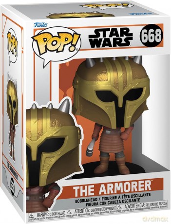 FUNKO POP Star Wars The Mandalorian The Armorer Bobble 668