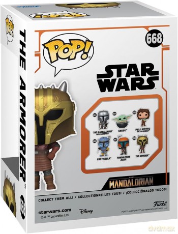 FUNKO POP Star Wars The Mandalorian The Armorer Bobble 668