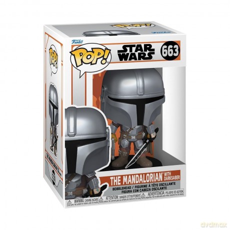FUNKO POP Star Wars The Mandalorian w/Darksaber 663