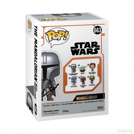 FUNKO POP Star Wars The Mandalorian w/Darksaber 663