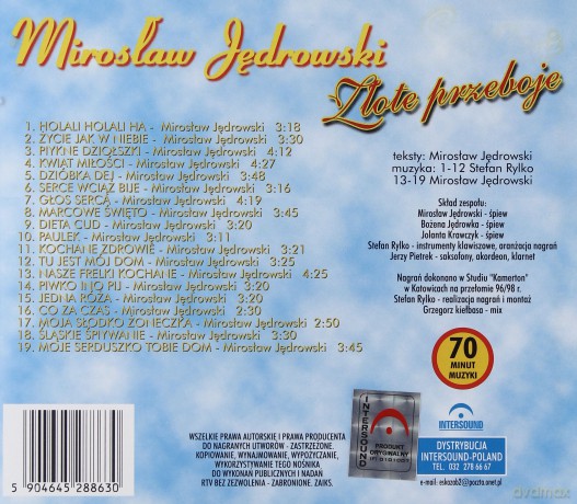 Mirosław Jędrowski: Złote przeboje [CD]