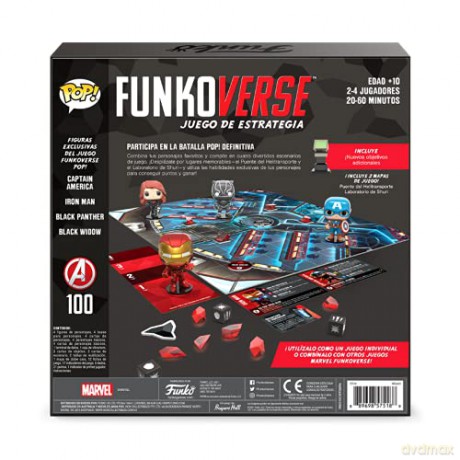 Funko Pop! Funkoverse Strategy Game - Marvel 4pk (Spanish)