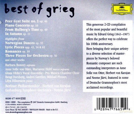 Various: Best Of Grieg [2CD]