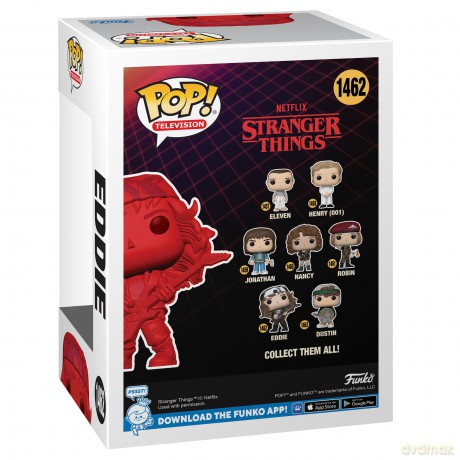 FUNKO TEE + POP Stranger Things Hunter Eddie w/Guitar XL