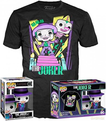 FUNKO TEE+POP Batman 89 Joker w/Speaker Metallic XL