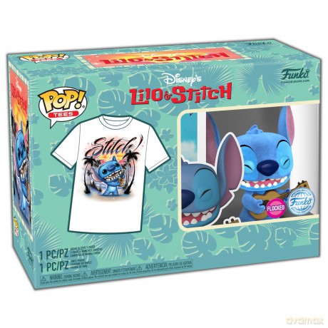 FUNKO TEE+POP Disney Stitch w/Ukelele L
