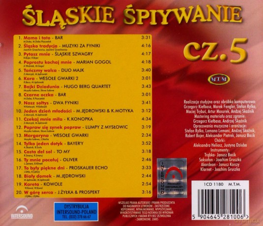 Śląskie Śpiywanie vol. 5 [CD]