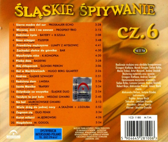 Śląskie Śpiywanie vol. 6 [CD]