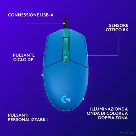 G203 Lightsync Gaming Mouse - Blue