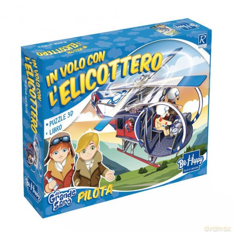 Gabriella Santini - In Volo Con L'Elicottero. Da Grande Saro. Con Puzzle 3d