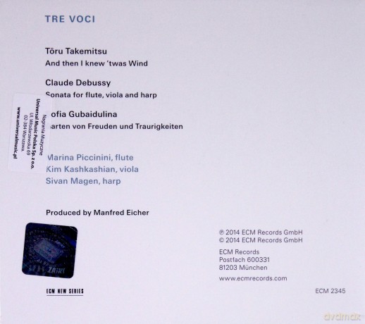 Kashkashian, Magen, Piccinini: Tre Voci [CD]