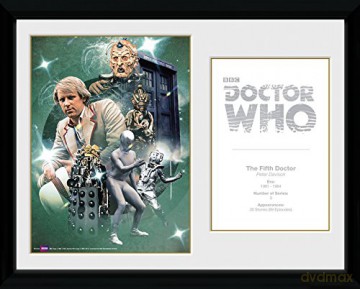 Gb Eye Ltd, Doctor Who, 5th Doctor Peter Davison, Foto Incorniciata, 40 X 30 Cm