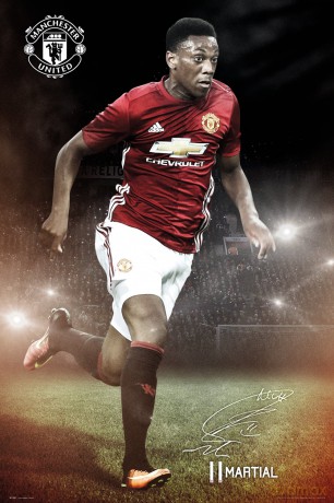 Gb Eye Manchester United Martial Maxi Poster, Multi-Colour, 61 X 91.5 Cm