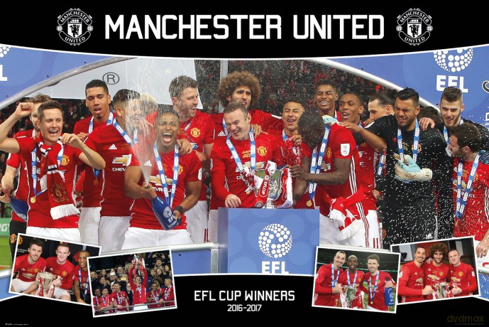 Gb Eye Manchester United, Efl Cup Winners 16/17, Maxi Poster 61x91.5cm, Various
