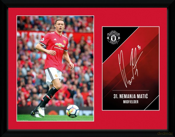 Gb Eye, Manchester United, Matic 17/18, Foto Incorniciata 30x40 Cm