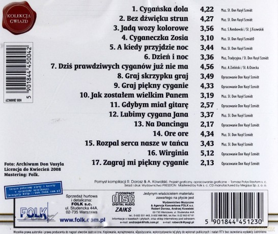Don Vasyl: Cygańska biesiada [CD]