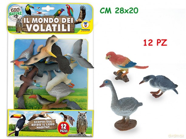 Geo Nature - Animali Volatili 12 Pz - Busta
