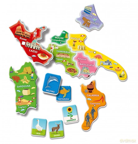 Geo Puzzle Magnetico Italia
